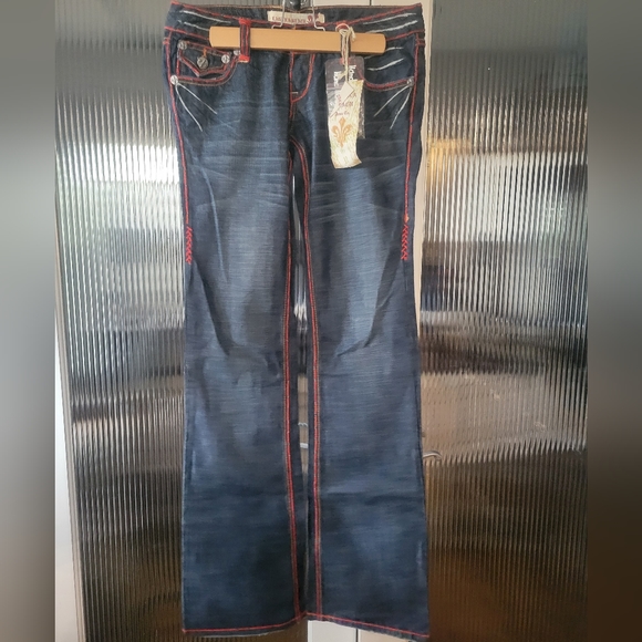 NWT Laguna Beach Hand Stitched Jeans - Picture 2 of 6